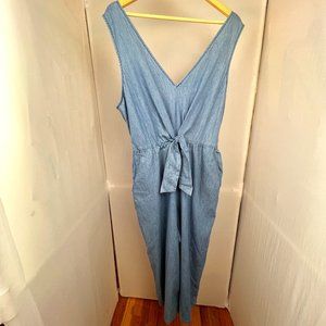 As U Wish Light Blue Denim Jumpsuit